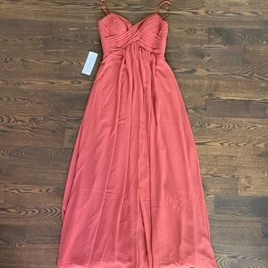 NWT Azazie Terracotta Shannon Dress Maternity/Postpartum Friendly